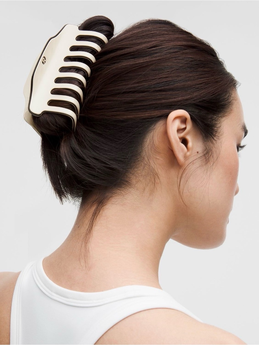 lululemon Jumbo Claw Hair Clip (NWT) Light Ivory/Black